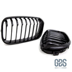 2 Grilles calandre Noir Brillant BMW série 1 F20 F21 phase - Calandres - GDS Motorsport