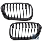 2 Grilles calandre Noir Brillant BMW série 1 F20 F21 phase - Calandres - GDS Motorsport