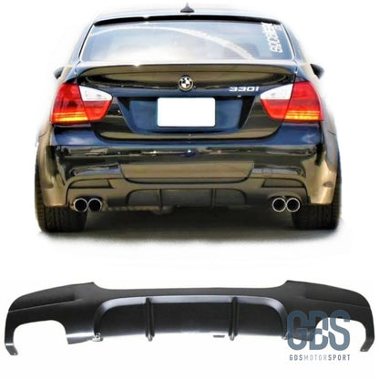 Diffuseur pare choc arrière BMW serie 3 E90 / E91 Look M Performance 4 sorties - Pare Choc kit carrosserie - GDS Motorsport