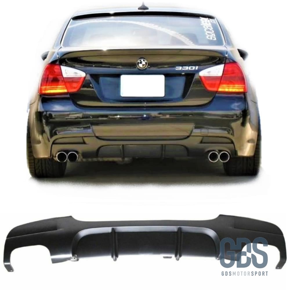 Diffuseur pare choc arrière BMW serie 3 E90 / E91 Look M Performance 4 sorties - Pare Choc kit carrosserie - GDS Motorsport