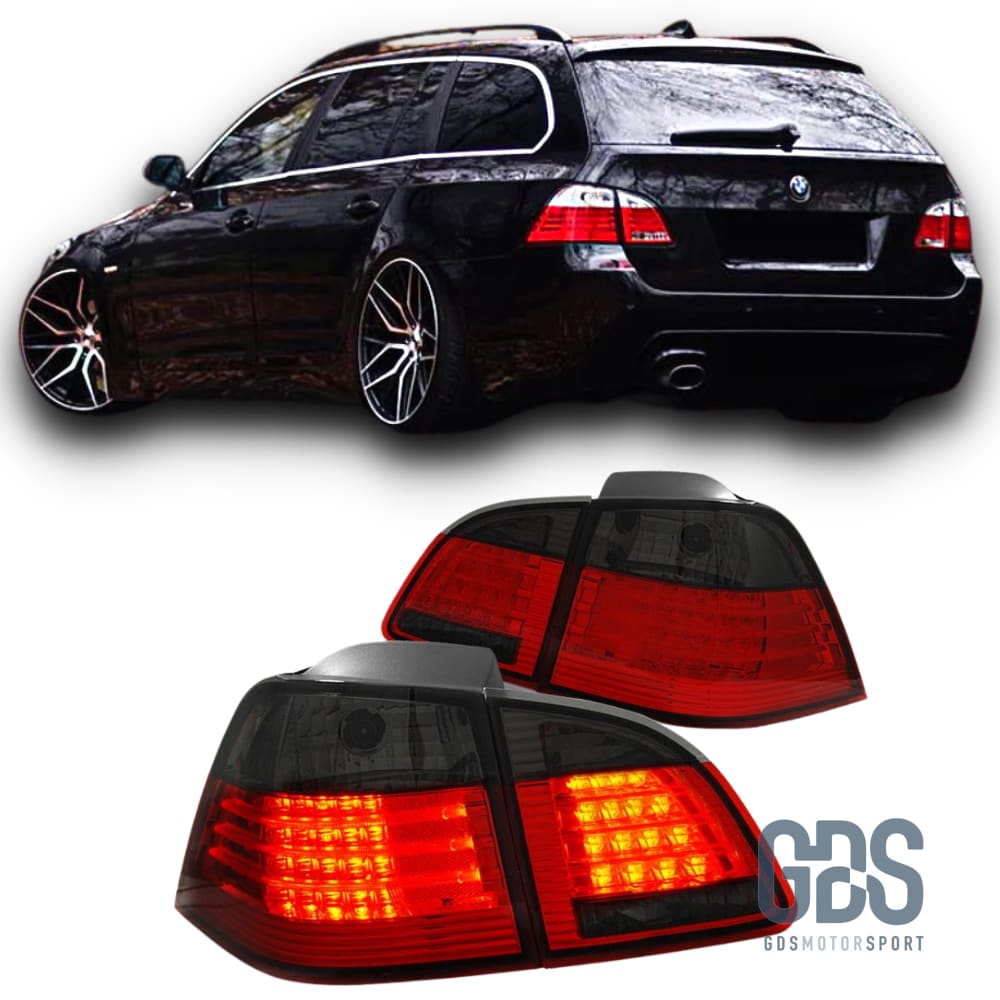 Feux arrières à LED Fumé noir pour BMW E61 Touring Phase 1 2004-2007 - PHARES FEUX - GDS Motorsport