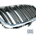 2 Grilles calandre double lame Chrome et Noir BMW série 1 F20 F21 Phase - Calandres - GDS Motorsport