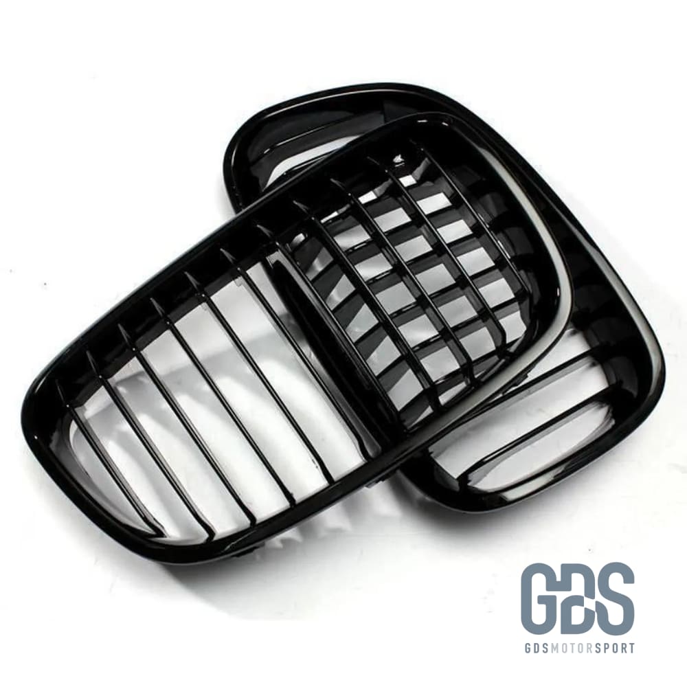 2 Grilles de calandre Noir Brillant Slim design BMW série 1 F20 F21 Ph - Calandres - GDS Motorsport