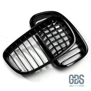 2 Grilles de calandre Noir Brillant Slim design BMW série 1 F20 F21 Ph - Calandres - GDS Motorsport