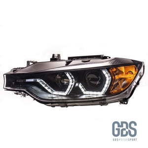 Phares avant Xenon pour BMW Série 3 F30 / F31 Angel eyes 3D LED - Avec AFS (Feux directionnelles) - Éclairage de véhicule - GDS Motorsport