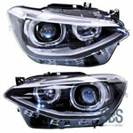 Phares avant H7/H7 Look Xenon pour BMW Série 1 F20/ F21 Angel Eyes LED Phase - Éclairage de véhicule - GDS Motorsport