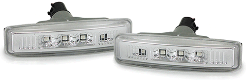 Pair de répétiteurs clignotants Blanc cristal LED pour BMW série 5 E39 - PHARES FEUX - GDS Motorsport