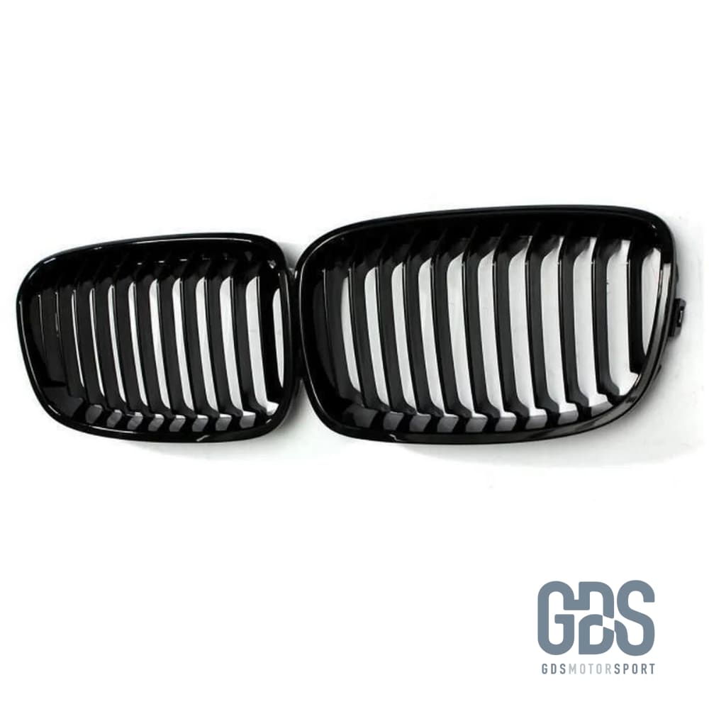 2 Grilles de calandre Noir Brillant Slim design BMW série 1 F20 F21 Ph - Calandres - GDS Motorsport