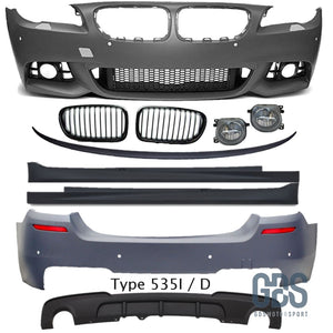 Pack M Complet pour BMW F10 Berline Phase 2 LCI Performance Edition - style 535 i/d - Pare Choc kit carrosserie - GDS Motorsport