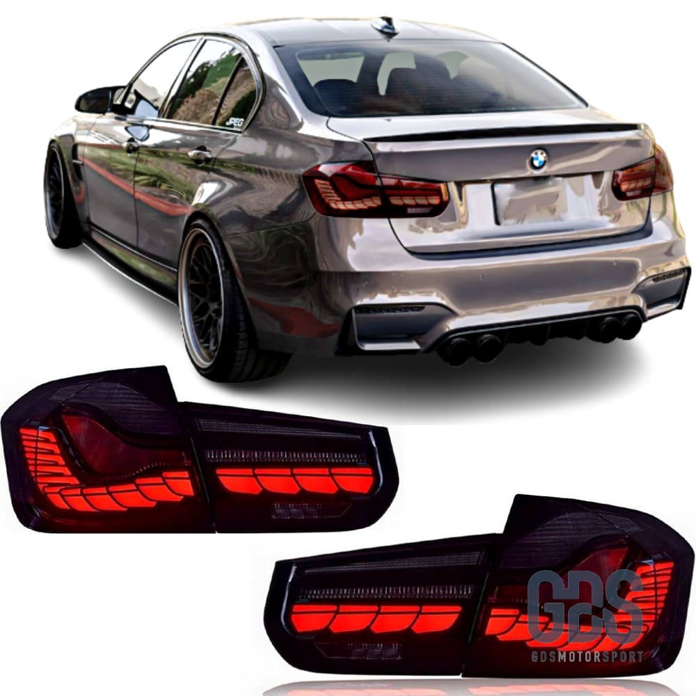 Feux arrières OLED 3D Dynamique light bar pour BMW Série 3 F30 Fumé noir - Éclairage de véhicule - GDS Motorsport