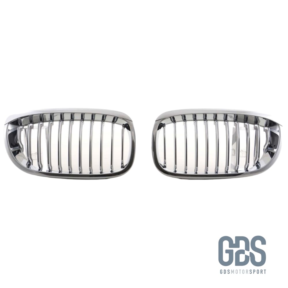 2 Grilles de calandre CHROME BMW serie 3 E46 PH2 2003 a 2006 COUPE / CABRIOLET - Calandres - GDS Motorsport