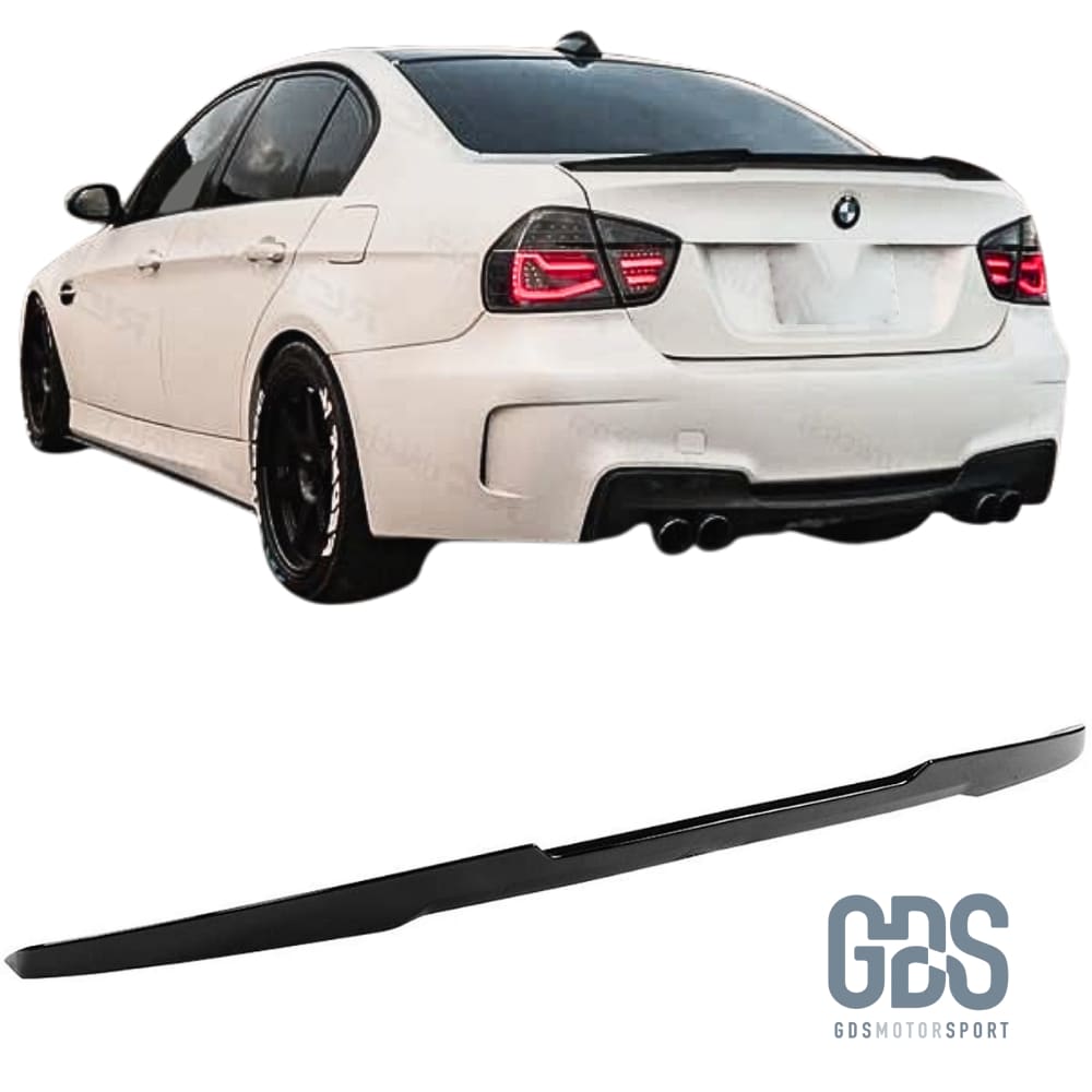 Becquet aileron de coffre arrière BMW E90 Berline Look M Performance Noir Brillant - Éléments carrosserie - GDS Motorsport