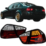 Feux arrières LED Light Bar pour BMW Série 3 E90 Rouge et Blanc Fumé noir - Éclairage de véhicule - GDS Motorsport