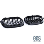 2 Grilles calandre double lame Noir Brillant Slim Design BMW série 1 F20 F21 phase - Calandres - GDS Motorsport