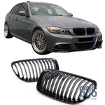 2 Grilles de calandre NOIR BRILLANT BMW série 3 E90 / E91 PH2 LCI 2008 a 2012 Berline / Touring - Calandres - GDS Motorsport