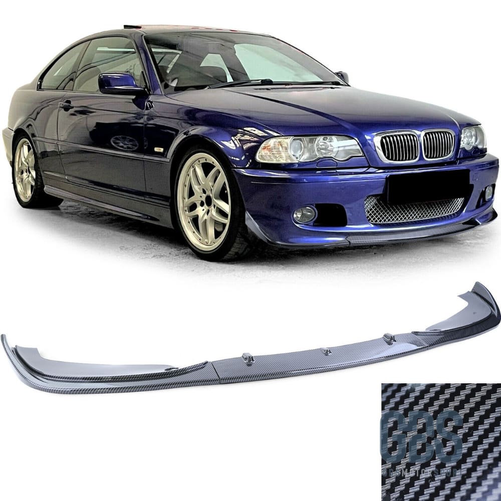 Lame M Performance Look Carbone 3D pour Pare choc avant look M2 BMW E46 - Choc kit carrosserie - GDS Motorsport