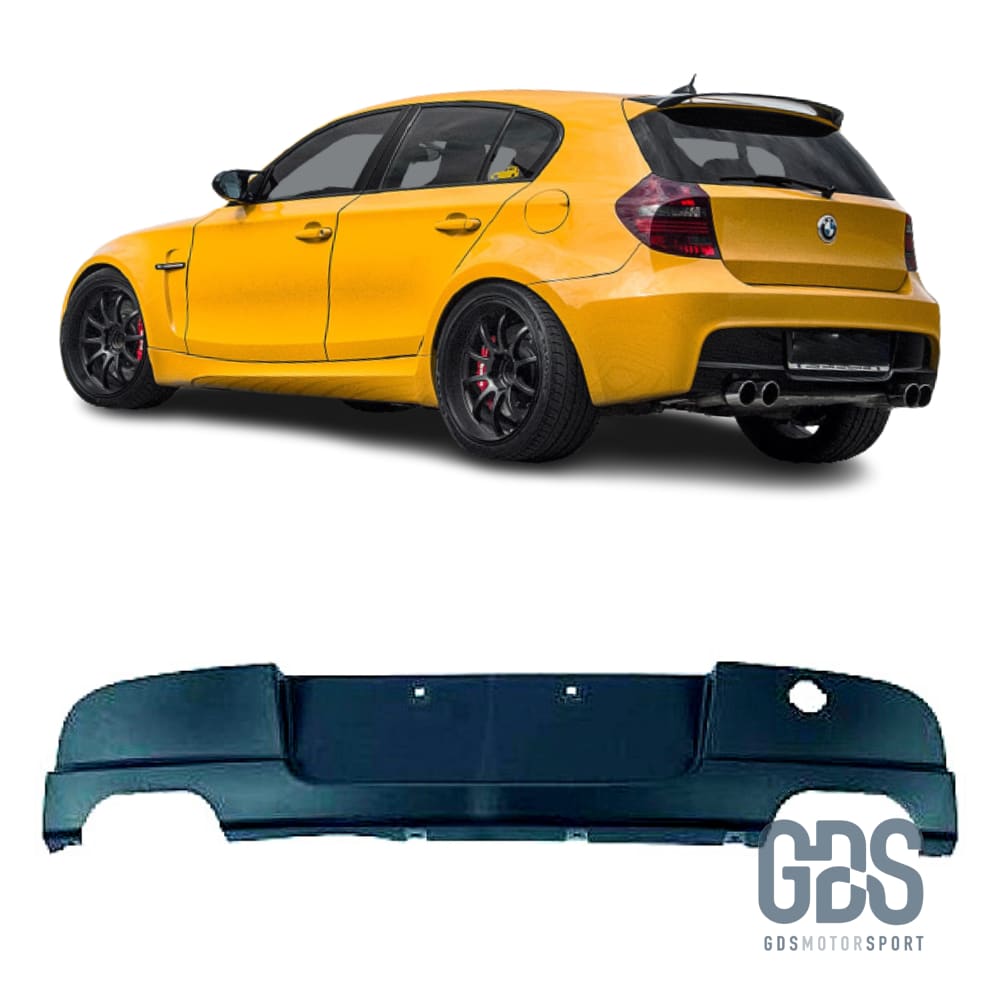 Diffuseur parechoc arriere Pack M BMW E87/81 4 sorties - Pare Choc kit carrosserie - GDS Motorsport