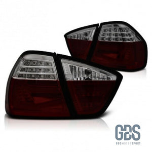 Feux arrières LED Light Bar pour BMW Série 3 E90 Rouge et Blanc Fumé noir - Éclairage de véhicule - GDS Motorsport